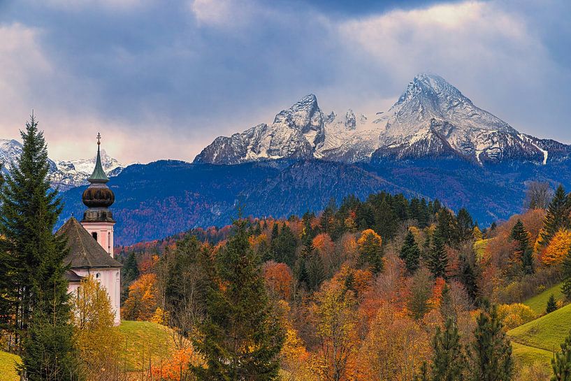 Maria Gern pilgrimage church near Berchtesgaden by Henk Meijer Photography