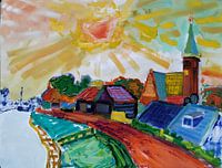 Kolhorn entlang des westfriesischen Deichs