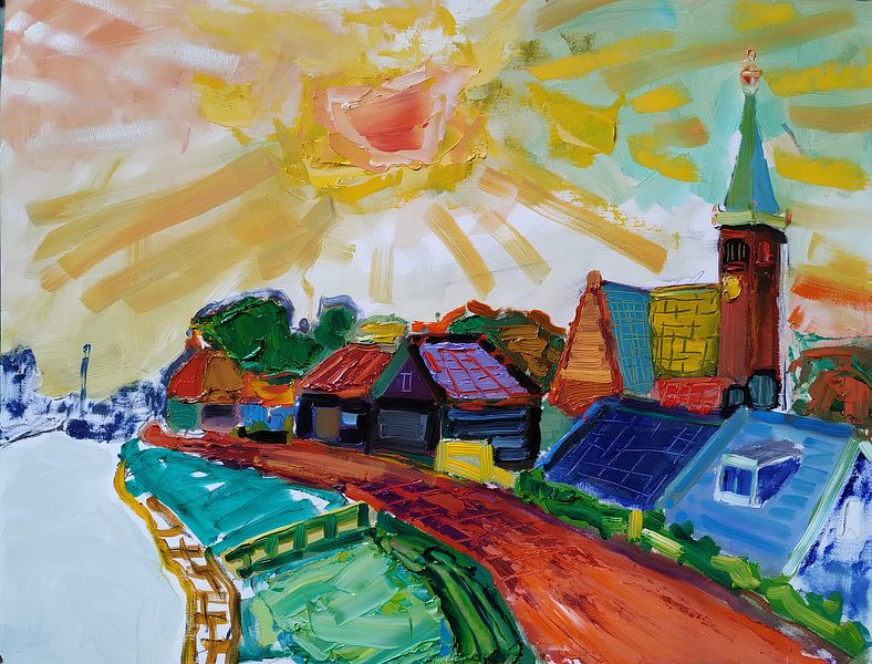 Kolhorn along the West Frisian dyke by Simon Borst