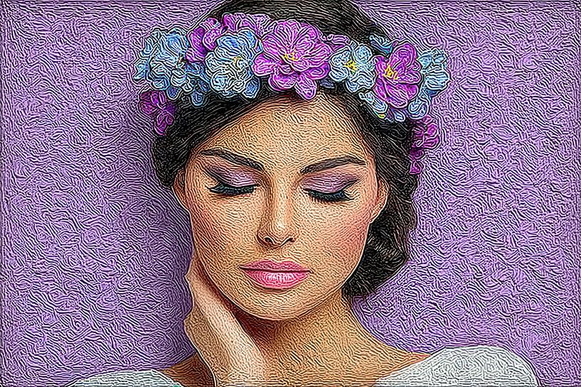 Frau mit Blumen von Egon Zitter