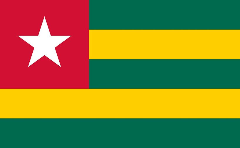 Flagge von Togo von de-nue-pic