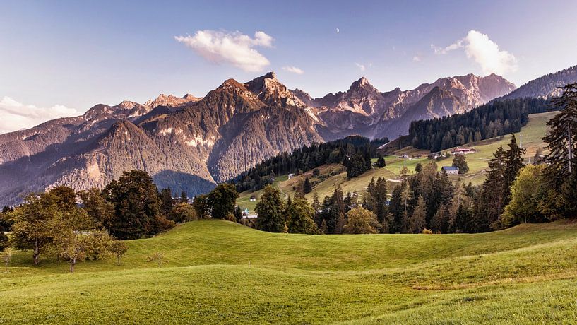 Alpine meadow in Tschengla by Rob Boon