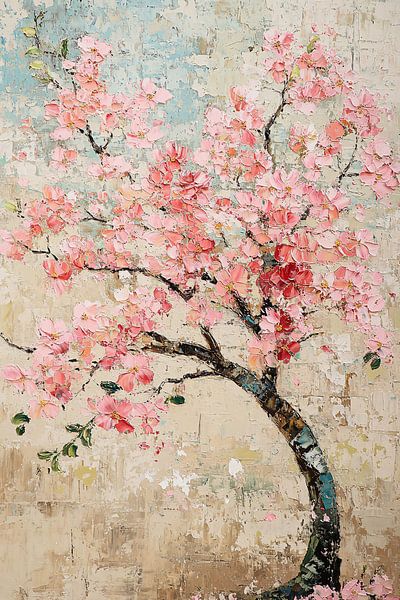 Blossoming cherry blossom painting by Imperial Art House