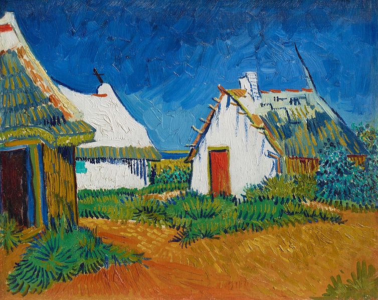 Weiße Hütten in Saintes-Maries, Vincent van Gogh von Meisterhafte Meister