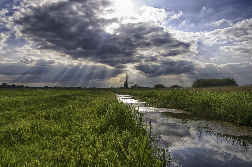 Molen in Ryptsjerk (Fryslan) by Sidney Portier