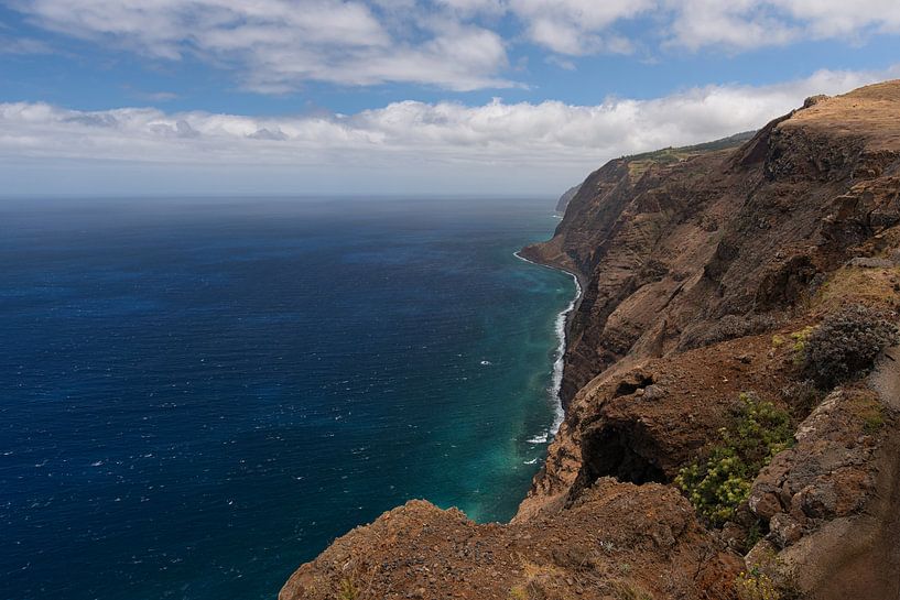 cliff along the waterfront of madeira island by Robinotof