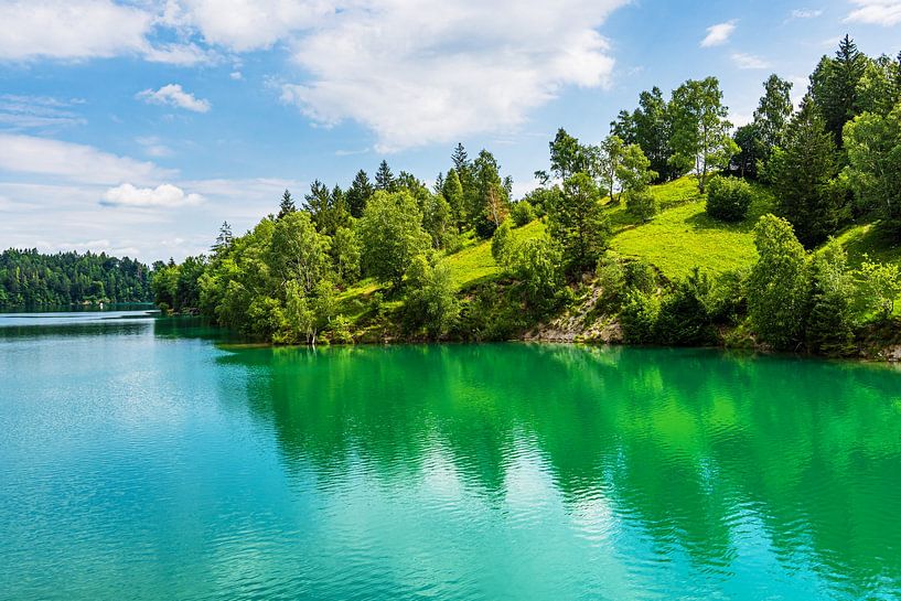 Landschaft am Forggensee bei Füssen im Allgäu von Rico Ködder