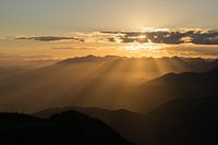 Sunset in the mountains