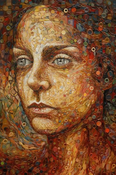 Surreales Gesicht der Frau von Bert Nijholt