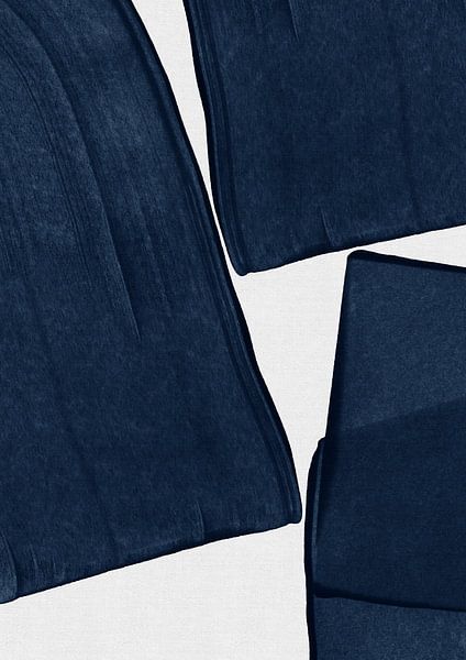 Minimalistische Malerei Blau III von Orara Studio