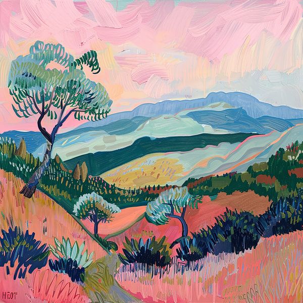 Henri Matisse inspired landscape by Niklas Maximilian