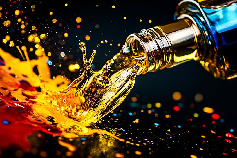 Farbenpracht mit Flüssigkeit und Bewegung von Imperial Art House