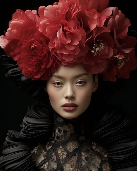 Porträt &quot;Nimm mich mit ins Wunderland&quot; von Carla Van Iersel