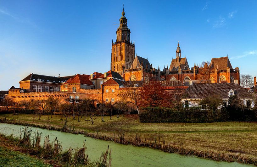 Zutphen in het Gouden Uur, Nederland van Adelheid Smitt
