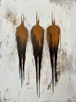 Gouttes d'eau brun rustique