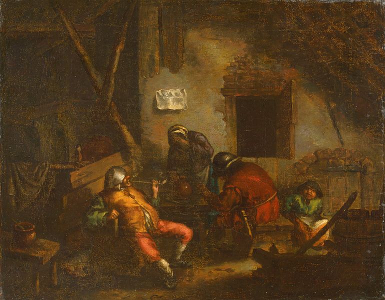Fumeurs, Adriaen van Ostade par Des maîtres magistraux