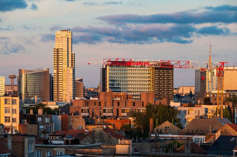 Blick auf die Stadt Brüssel von einem Wohnhaus aus von Werner Lerooy