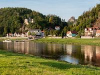 Kurort Rathen, Saxon Switzerland - Niederrathen and Elbe river