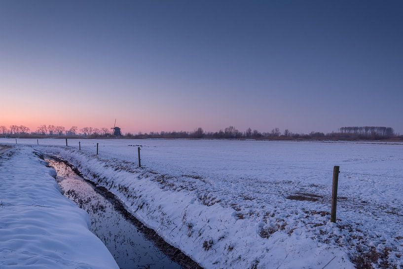 Mühle De Steendert vor Sonnenaufgang von Moetwil en van Dijk - Fotografie