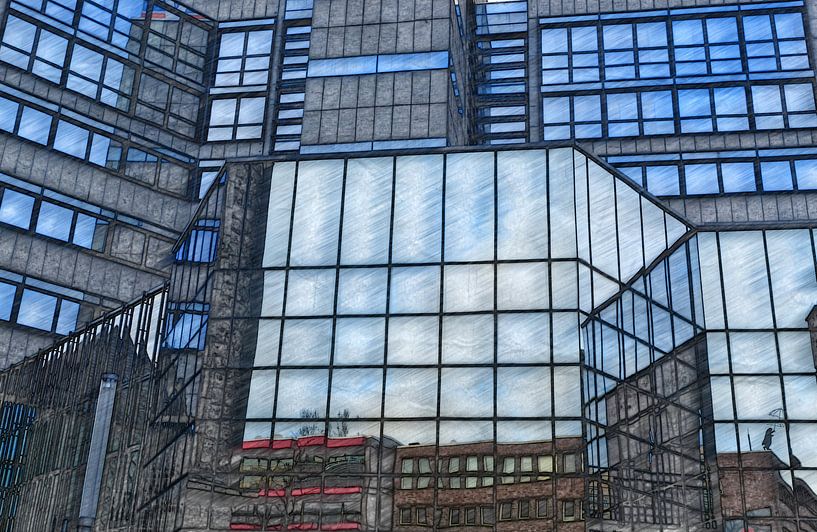 Glasfassade von Edgar Schermaul