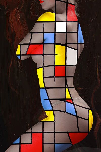 Mondrian auf Akt von jovadre
