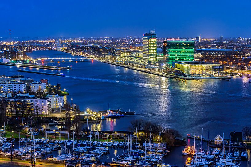 IJ Amsterdam bei Nacht von Rietje Bulthuis
