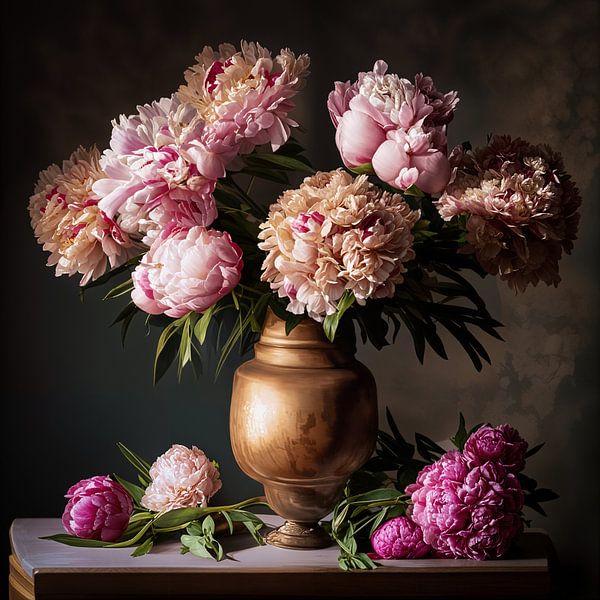 Nature morte aux pivoines par By Marjolein Design
