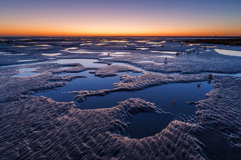 Lever de soleil sur les vasières par Anja Brouwer Fotografie