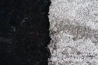 Neige à côté du champ de lave