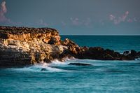 Landschaft neben dem Schiffswrack der EDRO III an der Küste, Paphos, Zypern