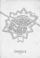 Plan de la ville de Zwolle 1649