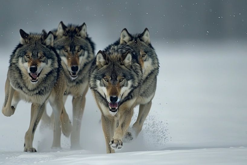 wolves in nature by Egon Zitter