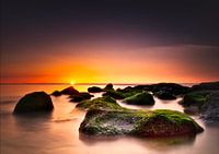 Sonnenuntergang Sonnenuntergang Katwijk aan Zee Niederlande