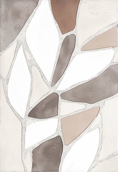 Abstrakte Harmonie von natürlichen Formen und Texturen von Color Square