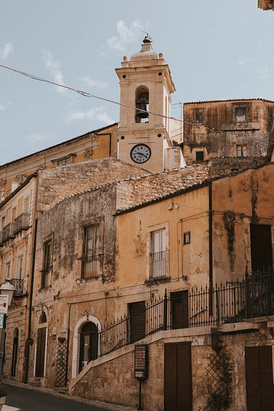 Church in the old part of Ragusa, Sicily Italy by Manon Visser