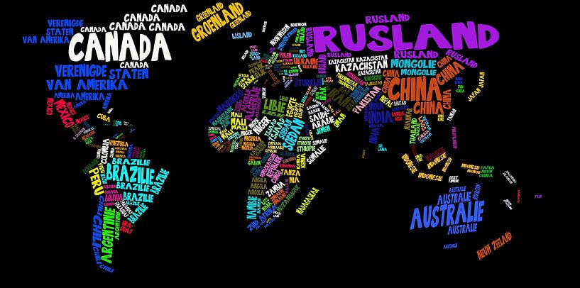 World map by Stef van Campen