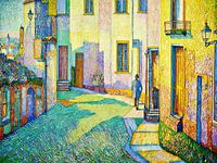 Straße in Bergamo, Italien