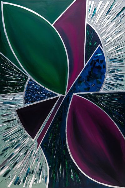 Motif géométrique abstrait et coloré par Art & Soul Creations