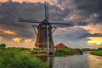 Mühle Hazerswoude im Polder