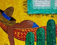 Siesta - Straßenmalerei Mexiko