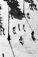 Silhouettes on the Piazza del Popolo - Rome, Italy