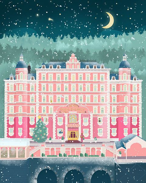 Vacances au Grand Budapest Hotel par Petra Lizde