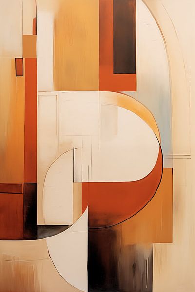 Abstract bruin van Bert Nijholt