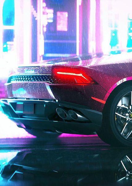 auto in de regen van rinda ratuliu