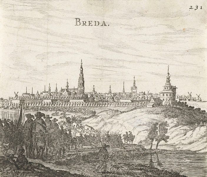 Belagerung von Breda, 1624-1625, anonym von Meisterhafte Meister