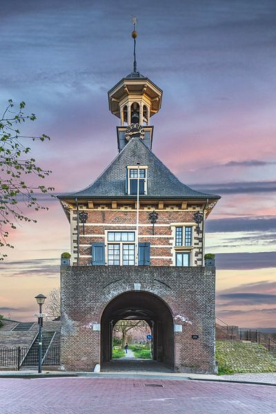 Dalempoort at Gorinchem during sunset by Kees Dorsman