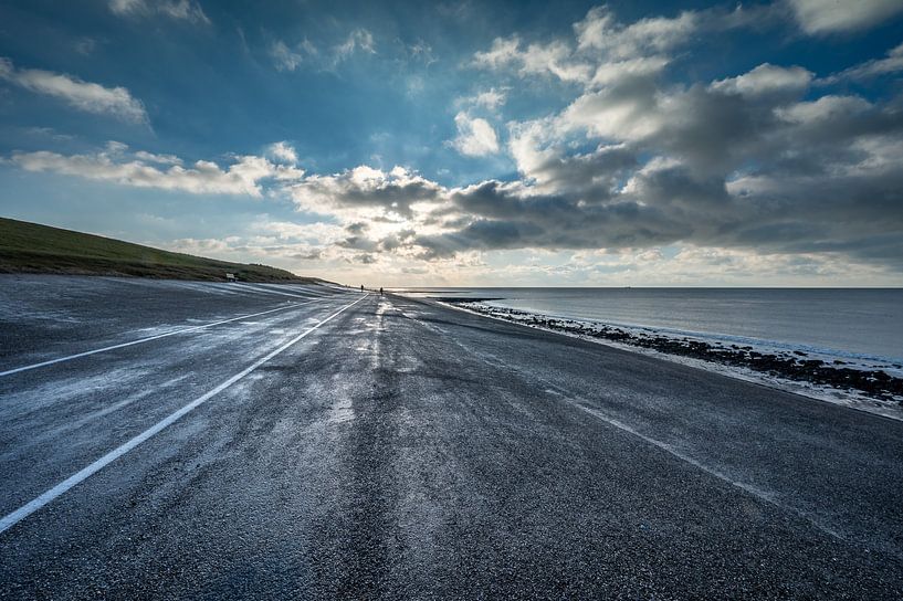 Sun over the North Sea by Adriaan Westra