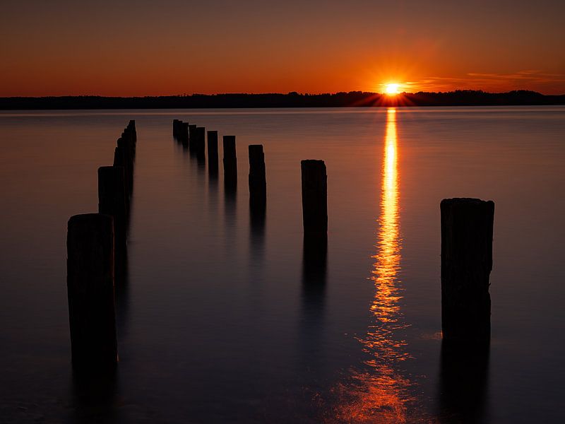 Sunset at Lake Starnberg by Andreas Müller