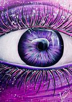 Purple Eye Drawing!