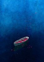 Boot voll mit Herbstblumen